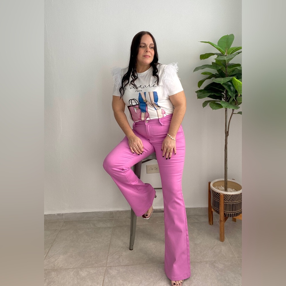 Bootcut denim pants